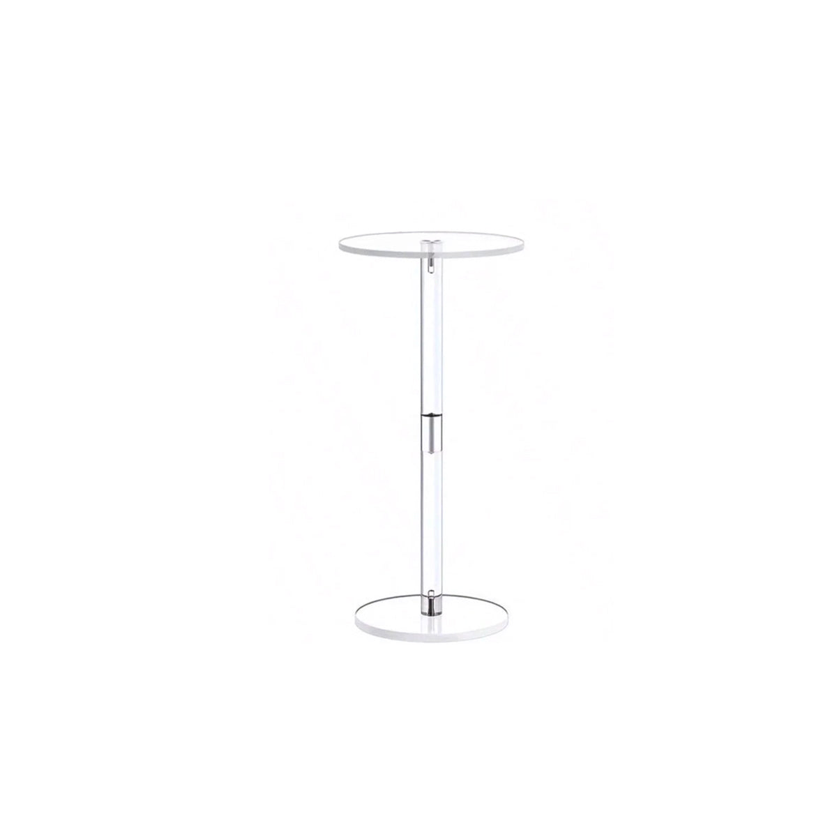 Transparent Acrylic Side Table - Mini Modern Compact Design