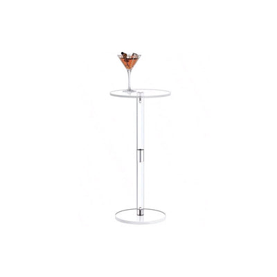Transparent Acrylic Side Table - Mini Modern Compact Design