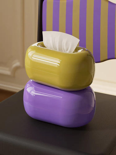 designer oval tissue box cover for home decoration
