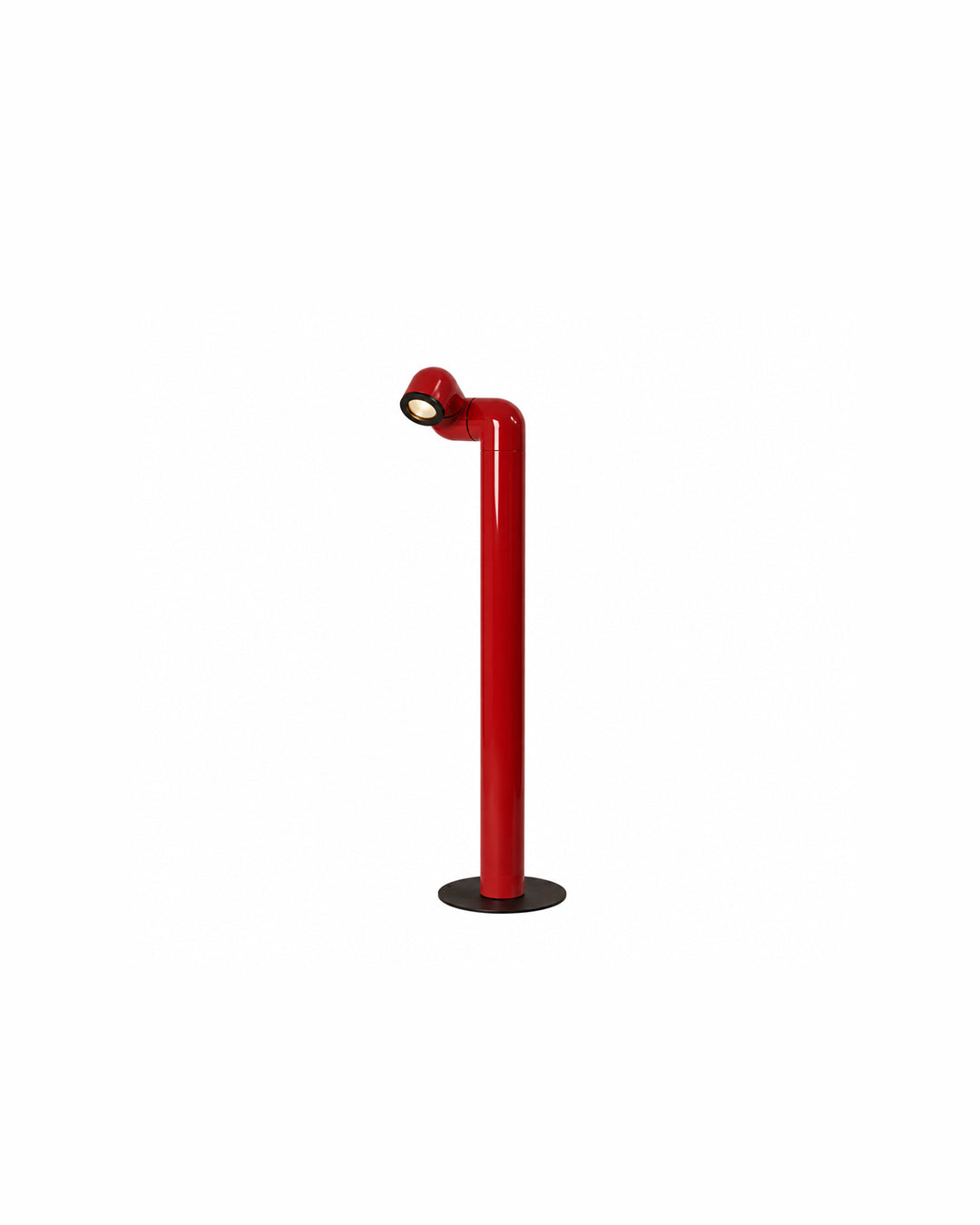 Red floor version articulating pipe spotlight