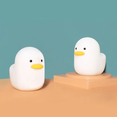 Silicone Night Light - Soft Glowing Duck Kids Room Lamp