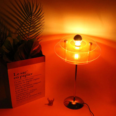 Bauhaus Table Lamp – Acrylic 3D Panel, Dimmable LED Light