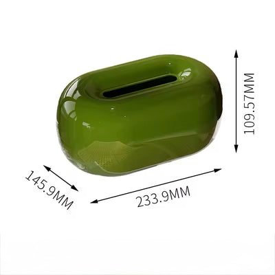 elegant oval tissue box holder for contemporary interiors