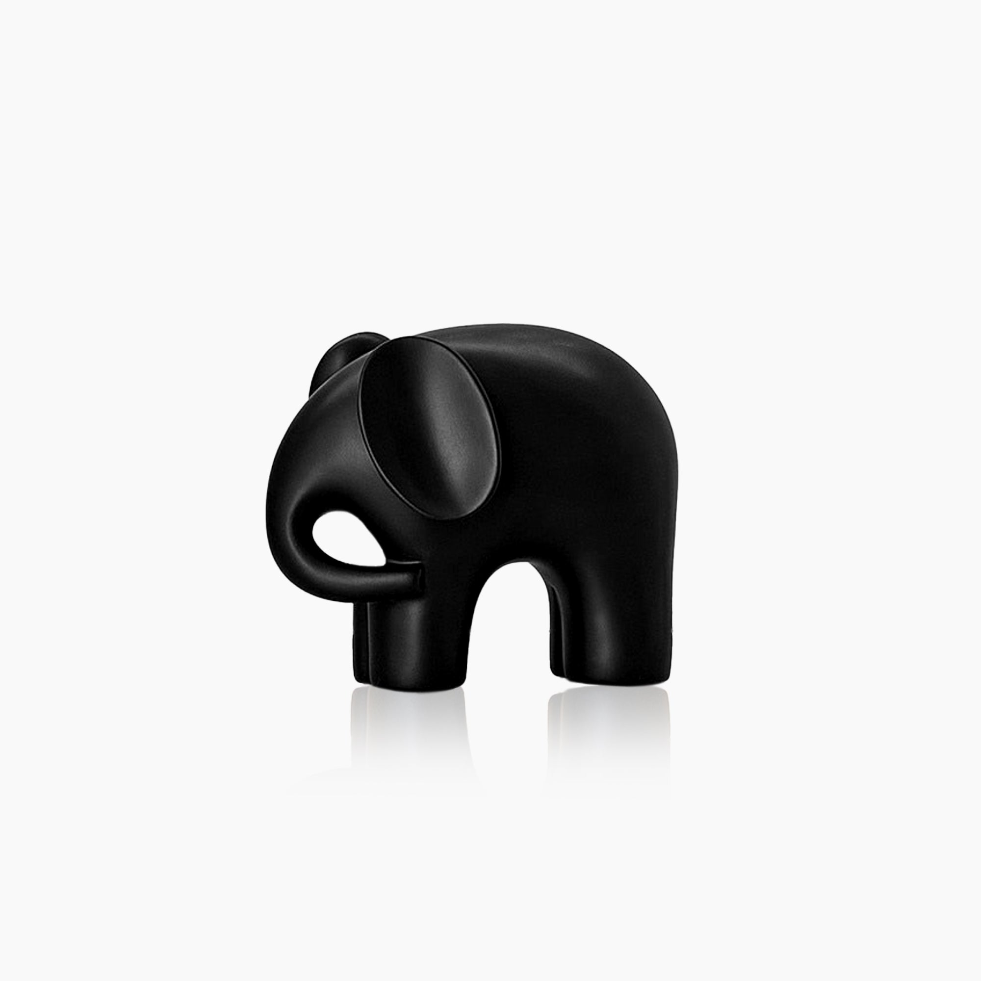 Nordic Elephant Statue - White Resin Sculpture