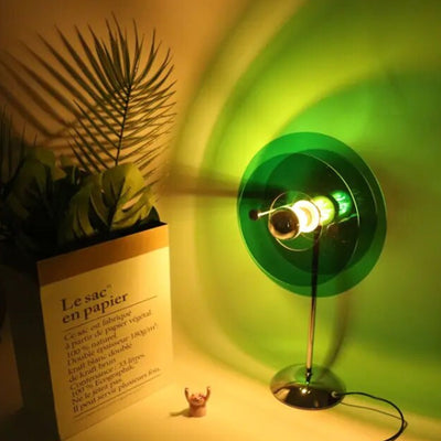 Bauhaus Table Lamp – Acrylic 3D Panel, Dimmable LED Light