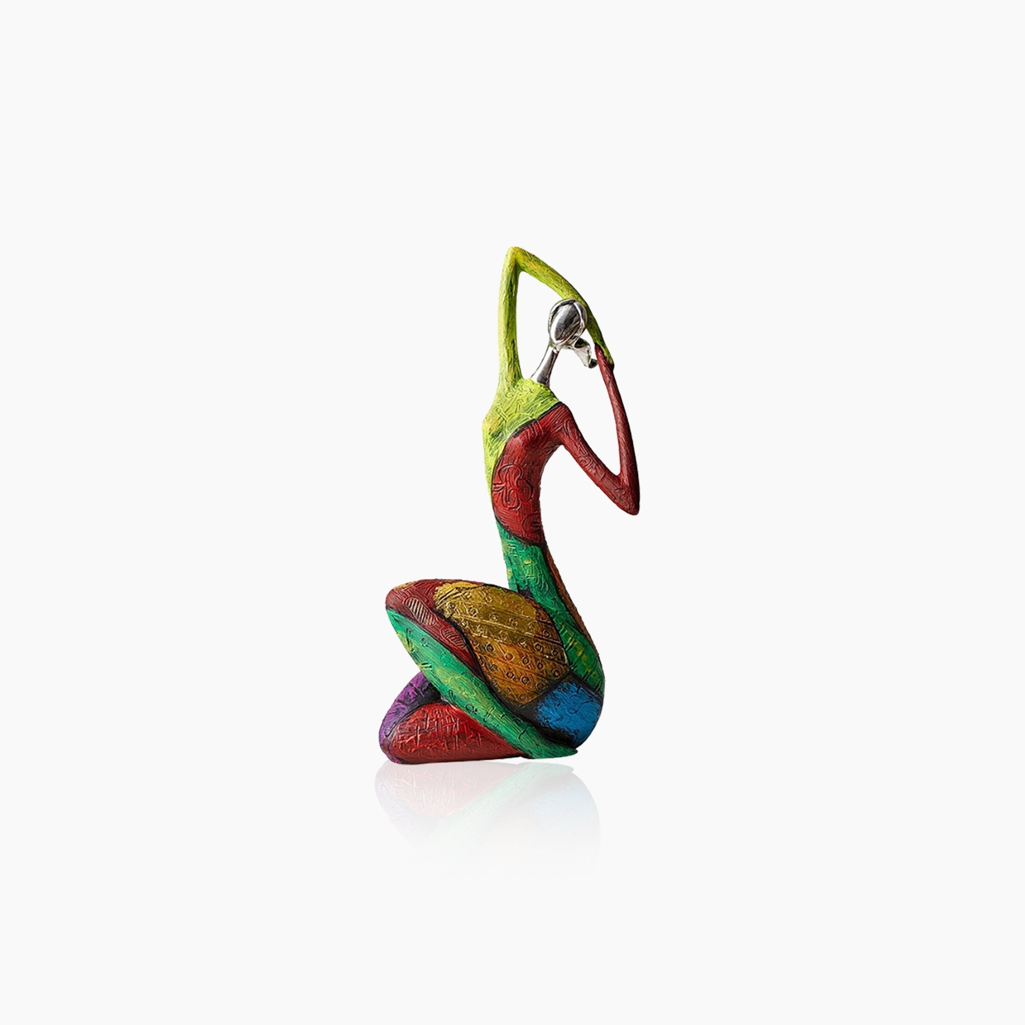African Woman Figurine | Unique Abstract Resin Sculpture