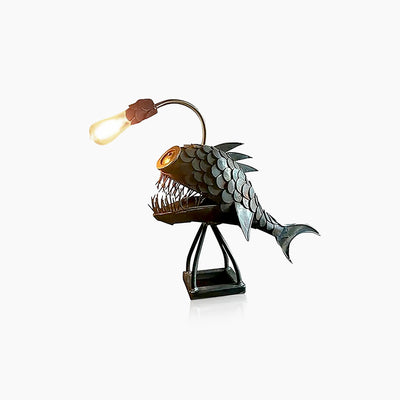Retro Angler Fish Lamp | Medium Vintage Animal Lighting