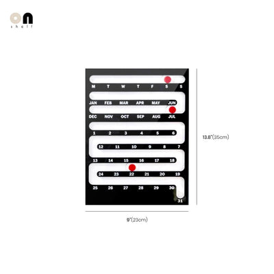 Bauhaus Wall Calendar - Sliding Perpetual Design