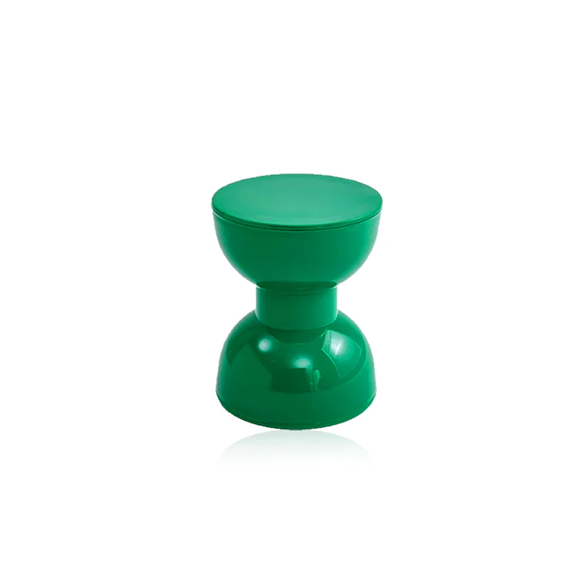 Nordic Hourglass Stool – Glossy ABS Side Table