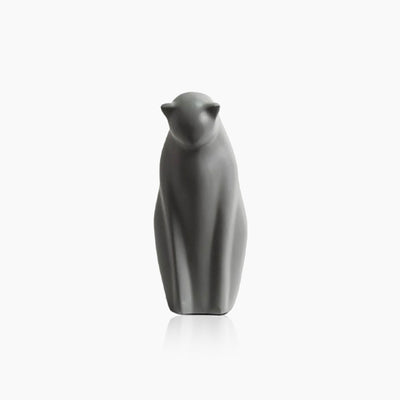 Minimalistic Cat Sculpture - Modern Sitting Figurine