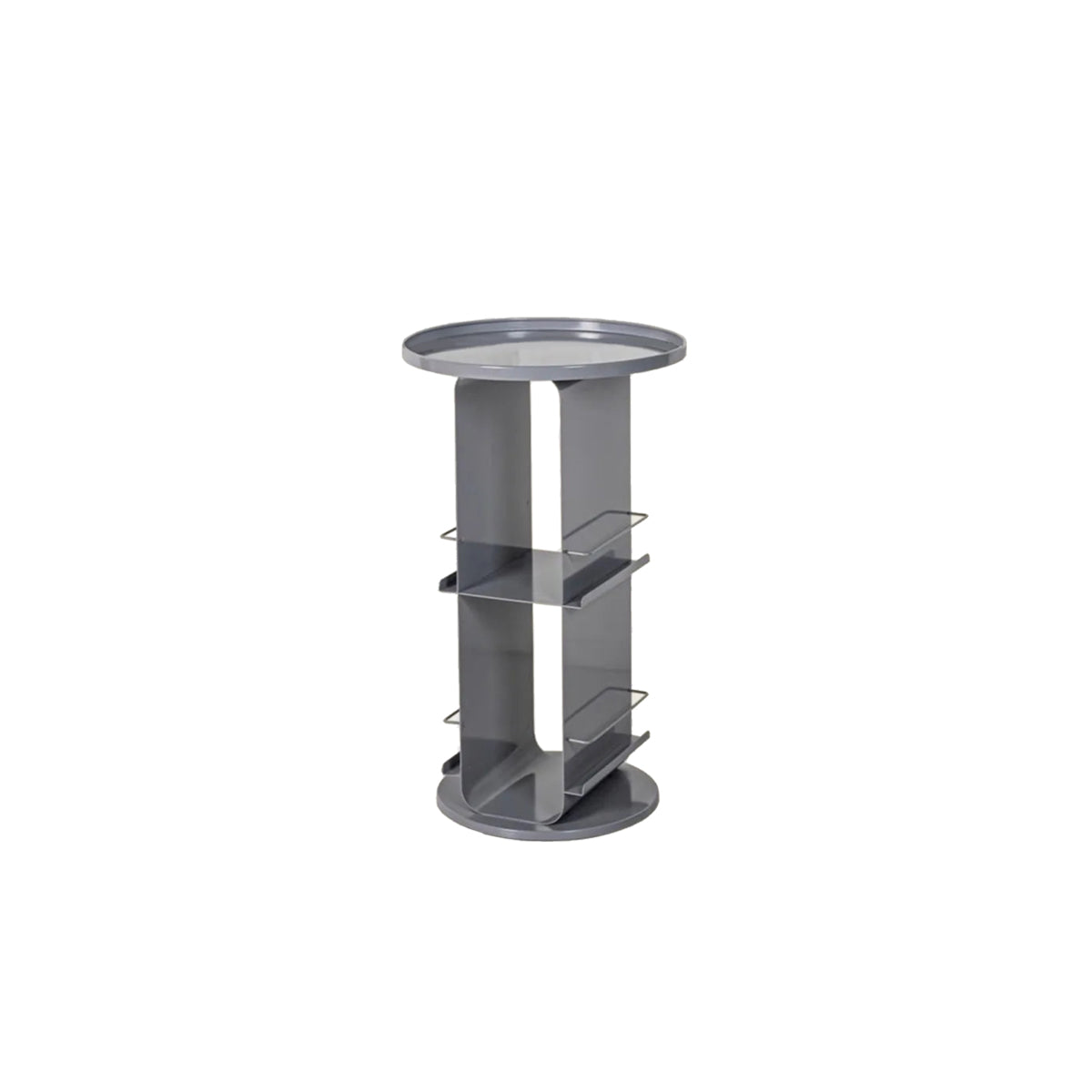Metal Magazine Rack - Stylish Round Book & Magazine Stand