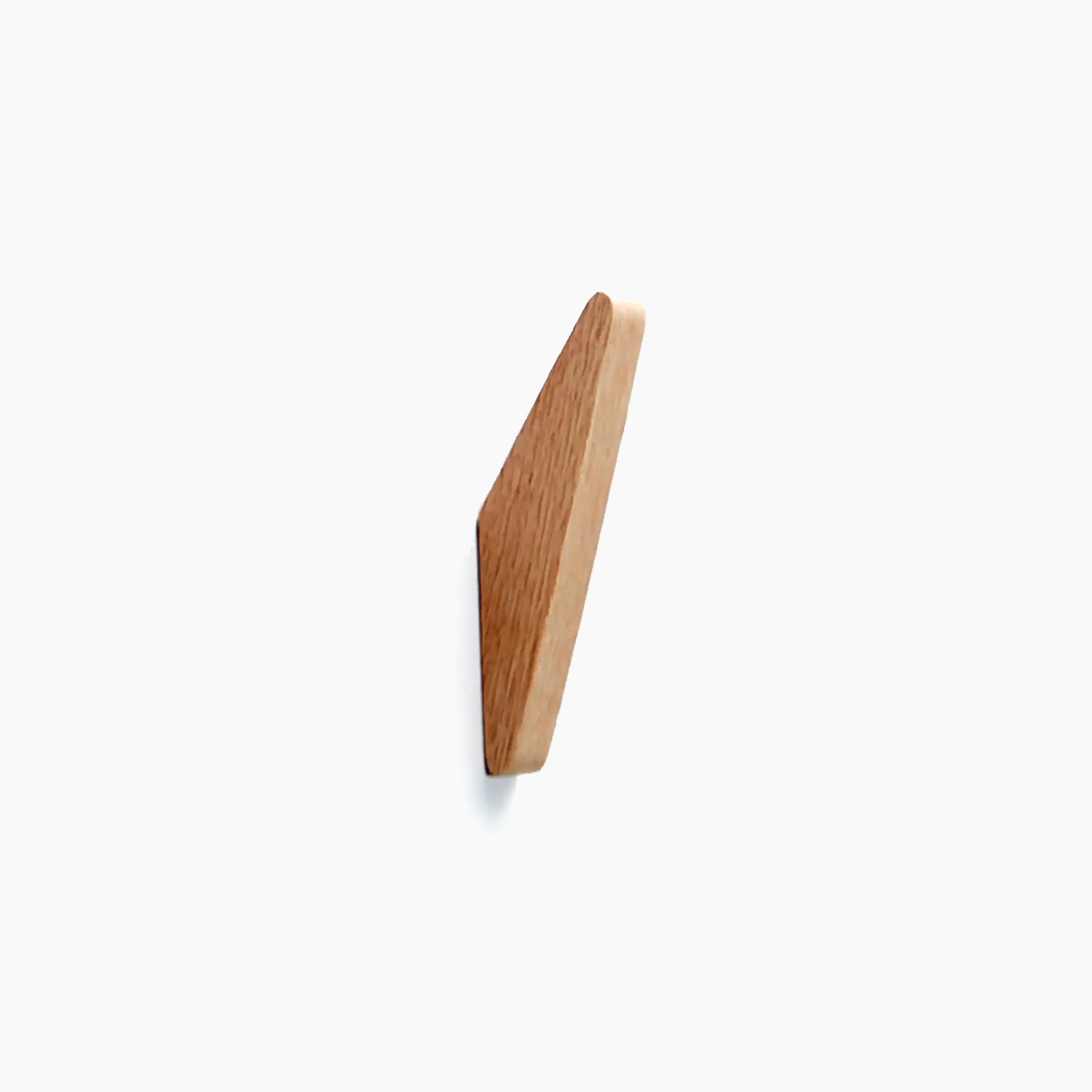 Wooden Wall Hanger - Angular Solid Wood Hook