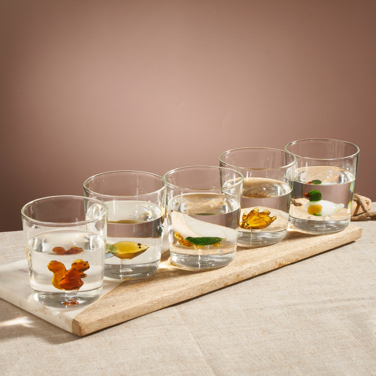 handmade animal glass cup gift