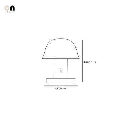Cordless Mushroom Lamp | Modern Table Lamp by Haus Theory