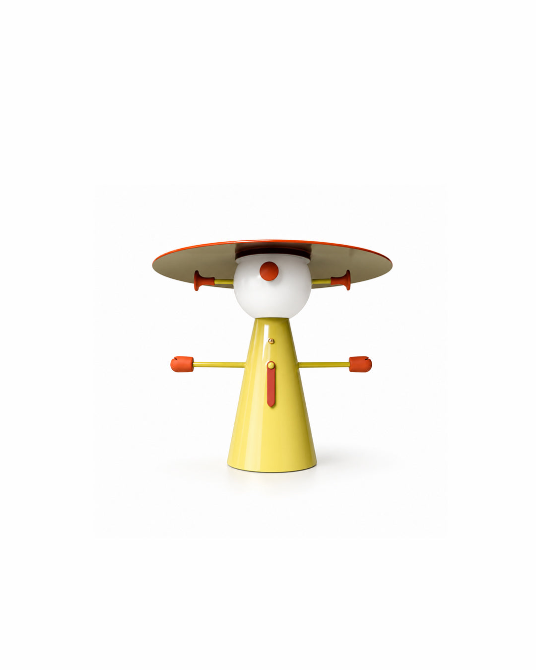 Brown character desk lamp, front view