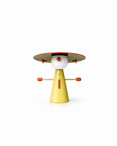 Brown character desk lamp, front view