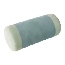 Velvet Round Neck Bolster Pillow Cylinder Lumbar Support Cushion