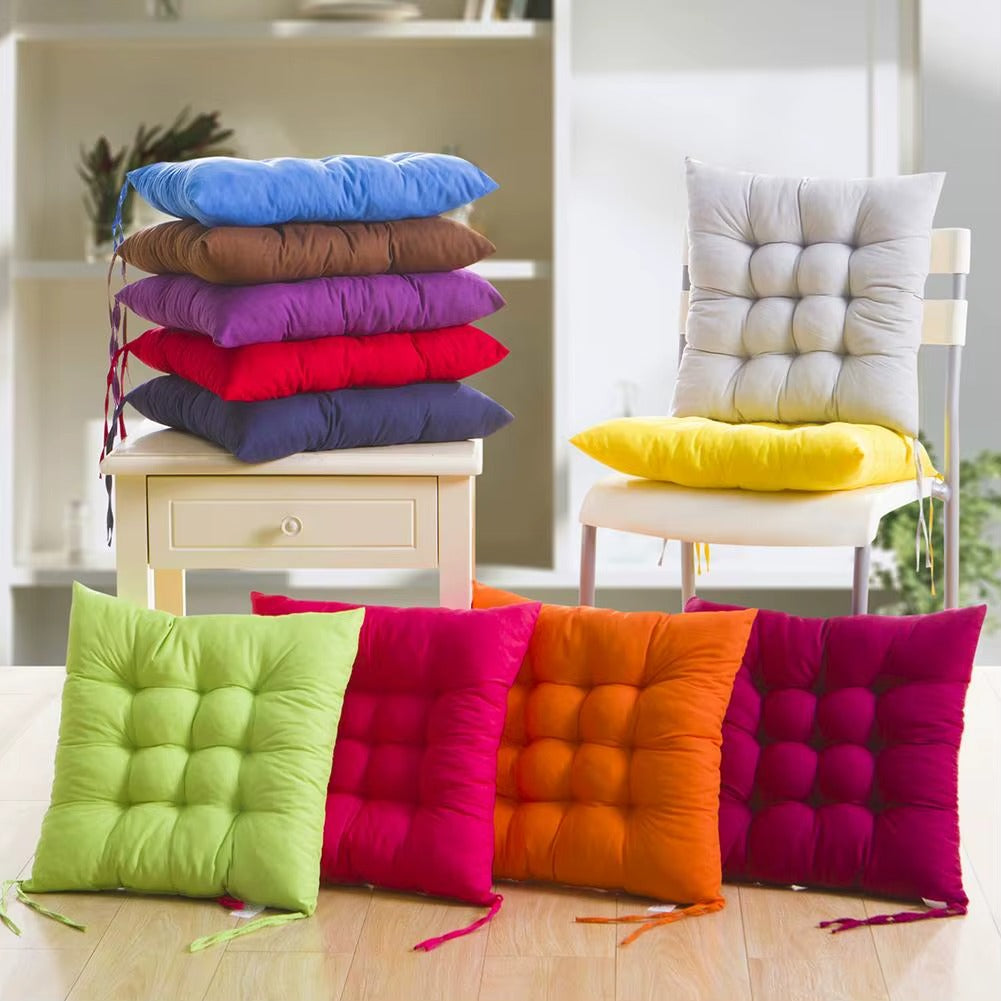 35cm Square Chair Cushion Non-Slip Polyester Seat Pad