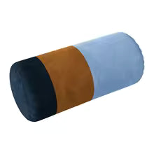 Velvet Round Neck Bolster Pillow Cylinder Lumbar Support Cushion