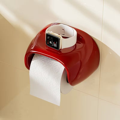 punch free plastic toilet paper storage box for modern bathrooms