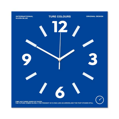 POPFACE | Colorblock Silent Square Wall Clock