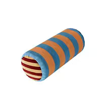 Velvet Round Neck Bolster Pillow Cylinder Lumbar Support Cushion