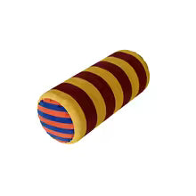 Velvet Round Neck Bolster Pillow Cylinder Lumbar Support Cushion