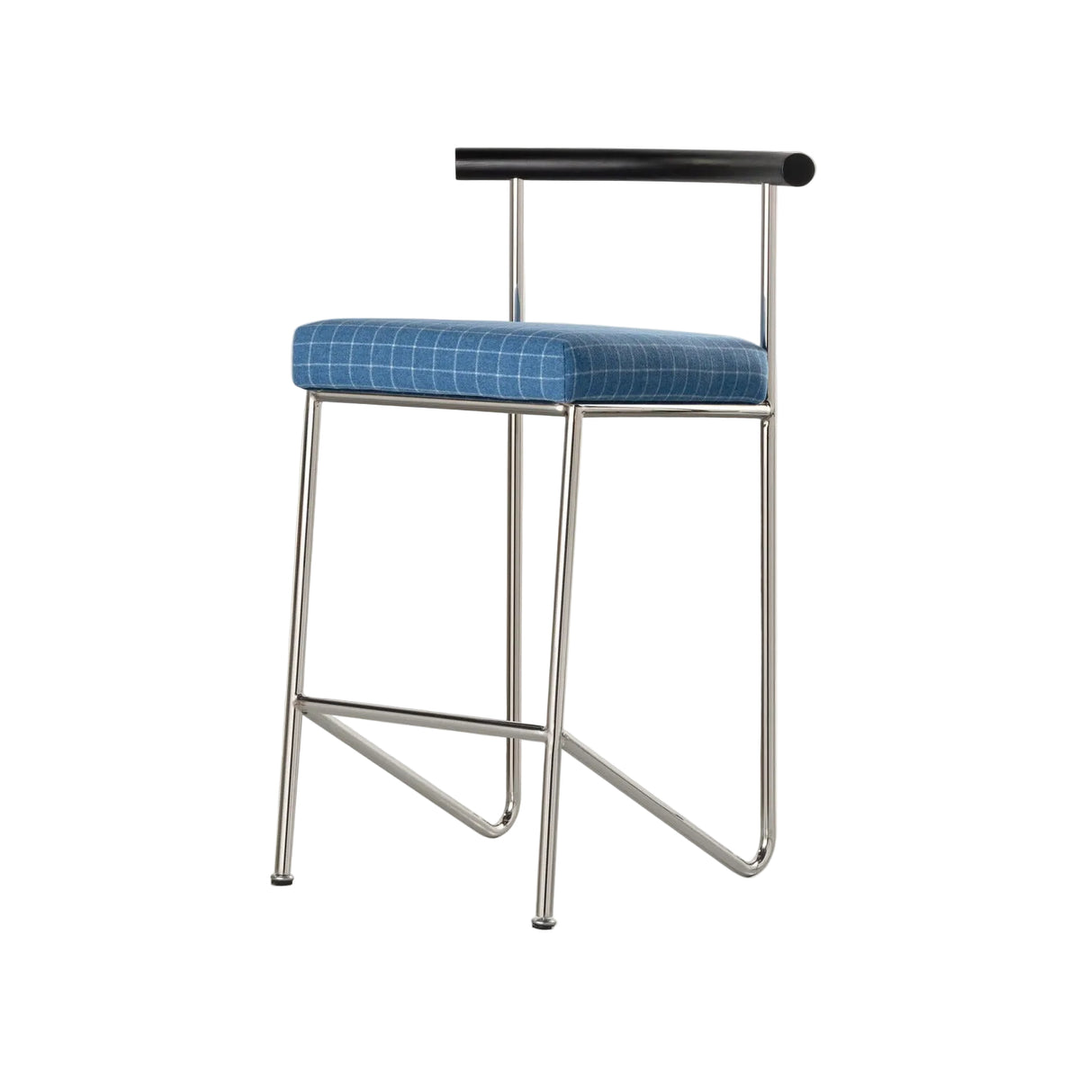 LINEA | Wire Frame Bar Stool With Backrest
