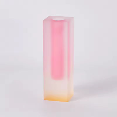 Modern Rainbow Pillar Bud Vase Decorative Acrylic Tabletop Vase