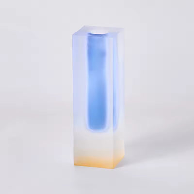 Modern Rainbow Pillar Bud Vase Decorative Acrylic Tabletop Vase