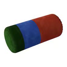 Velvet Round Neck Bolster Pillow Cylinder Lumbar Support Cushion