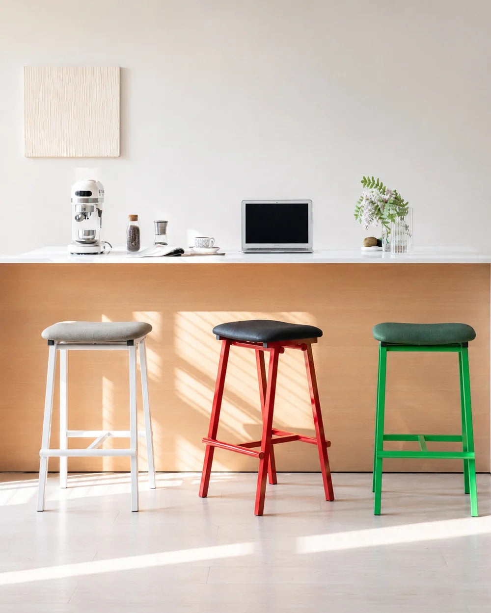 PERCH | Saddle Seat Metal Bar Stool
