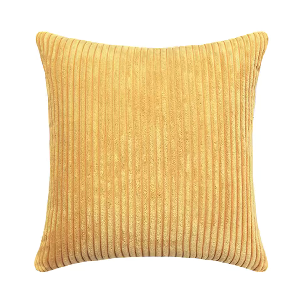 Striped Corduroy Cushion Cover Solid Color Sofa Pillowcase