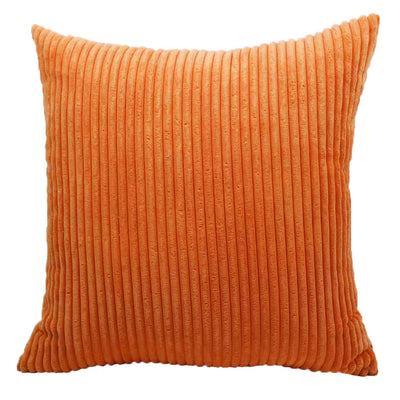 Striped Corduroy Cushion Cover Solid Color Sofa Pillowcase