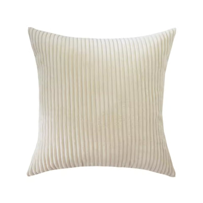 Striped Corduroy Cushion Cover Solid Color Sofa Pillowcase