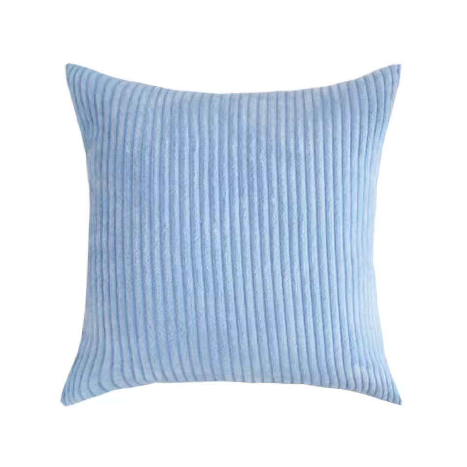 Striped Corduroy Cushion Cover Solid Color Sofa Pillowcase