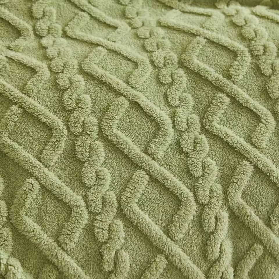 TAFFU-VELVET | Dual-Sided Lamb Wool & Flannel Throw