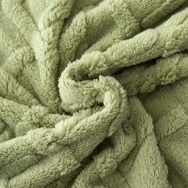 TAFFU-VELVET | Dual-Sided Lamb Wool & Flannel Throw