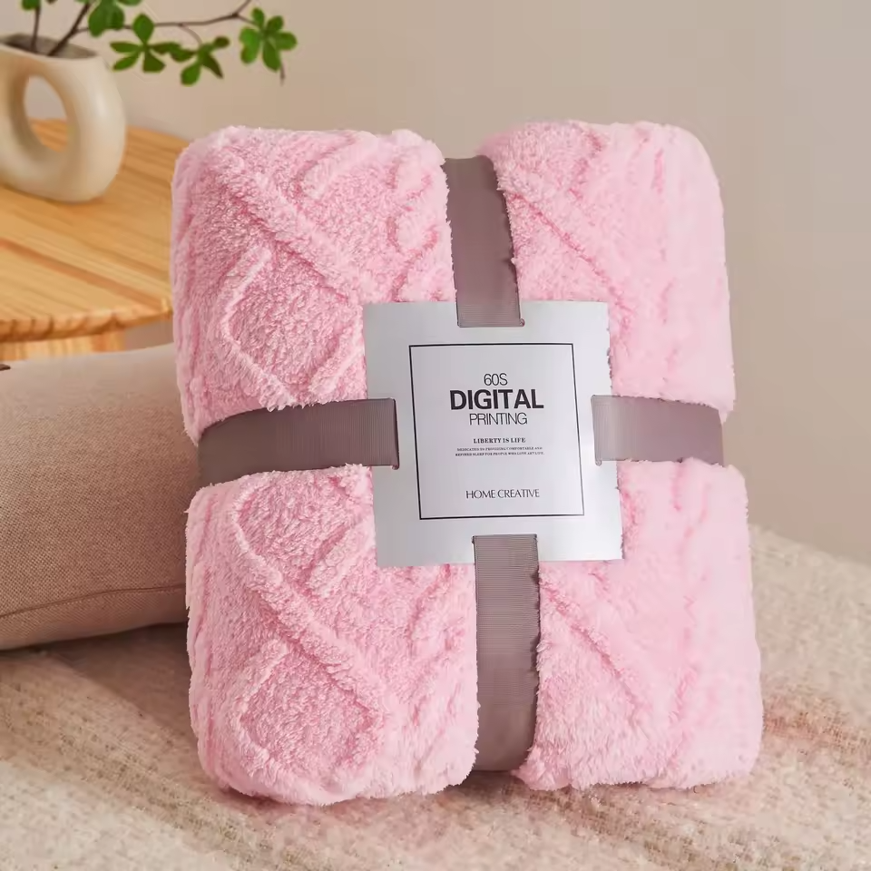 TAFFU-VELVET | Dual-Sided Lamb Wool & Flannel Throw