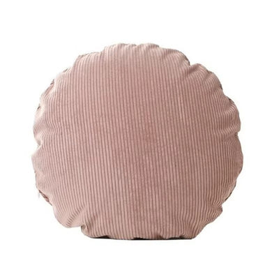 Round Corduroy Pillow Cover Striped Nordic Decorative Cushion Case