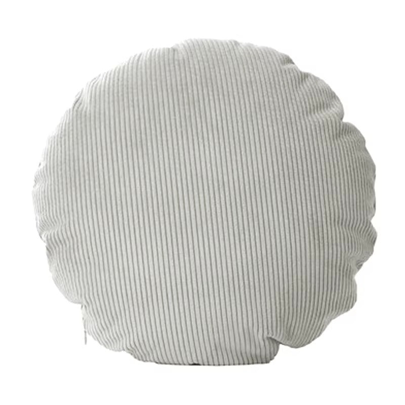 Round Corduroy Pillow Cover Striped Nordic Decorative Cushion Case