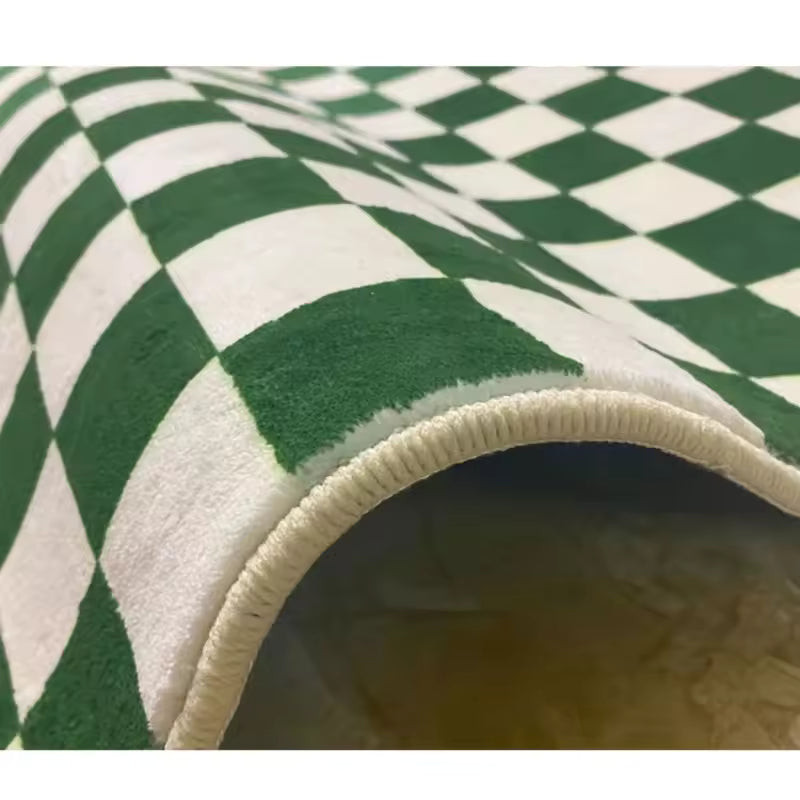 OASIS | Retro Grid Faux Cashmere Rug