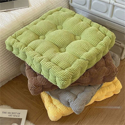 Square Floor Cushion Tufted Meditation Seat Pad 40x40cm