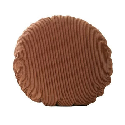 Round Corduroy Pillow Cover Striped Nordic Decorative Cushion Case