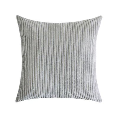 Striped Corduroy Cushion Cover Solid Color Sofa Pillowcase