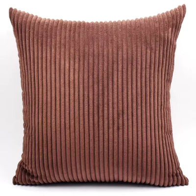 Striped Corduroy Cushion Cover Solid Color Sofa Pillowcase