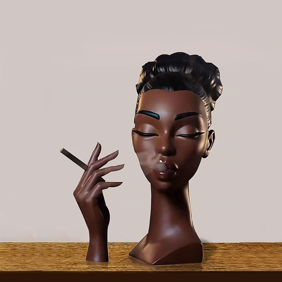 Smoking Women Incense Holder | Visual Smoke Effect Gift