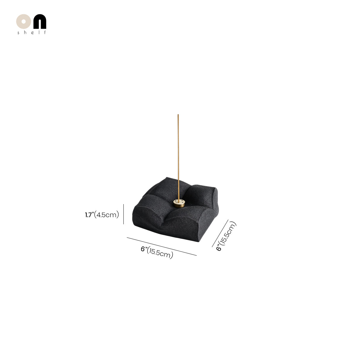 Ceramic Incense Holder - Pillow Shaped Stand