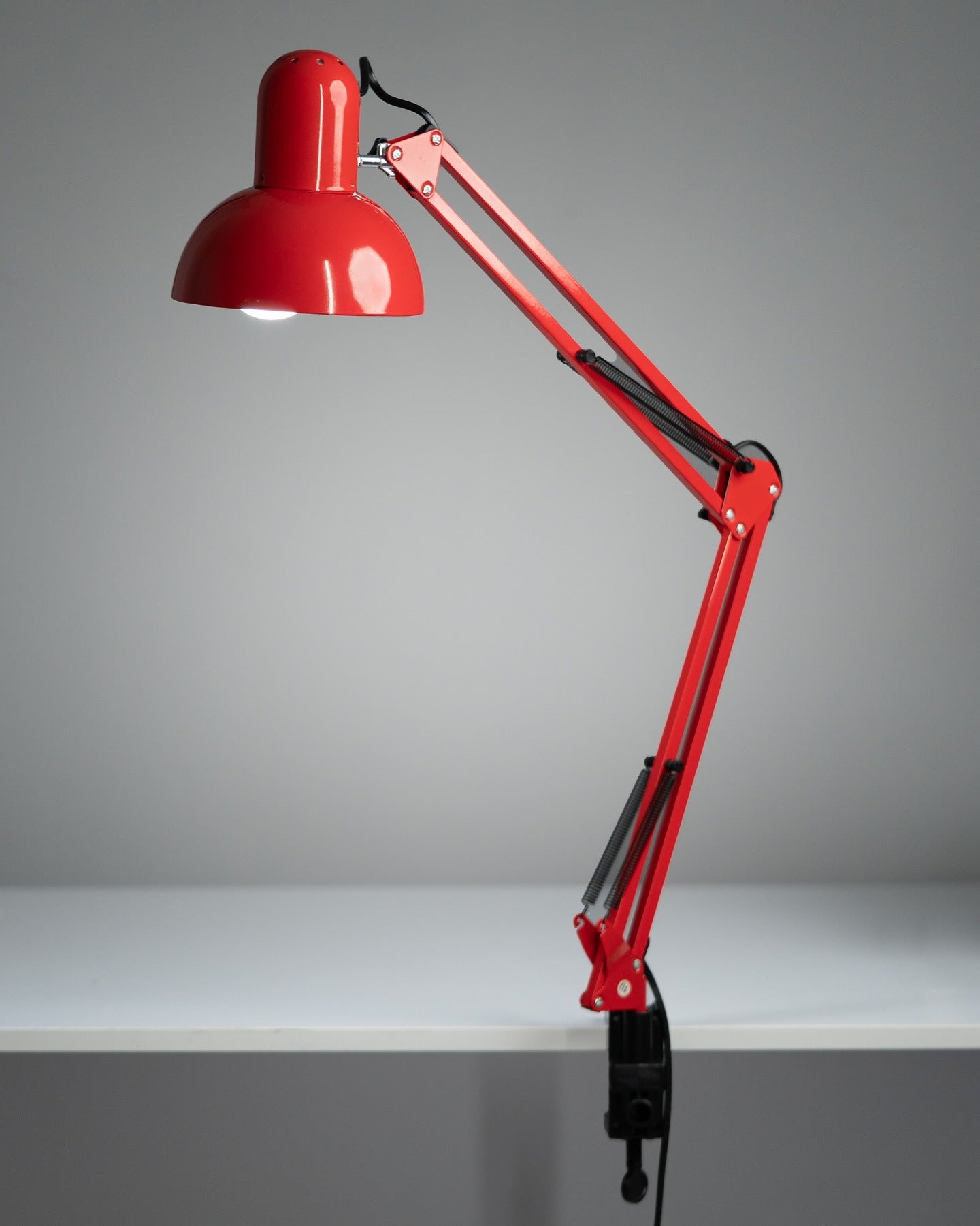 industrial home office decor, architect style lamp