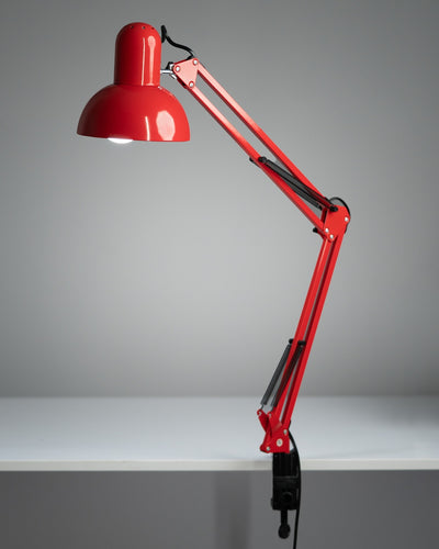 industrial home office decor, architect style lamp